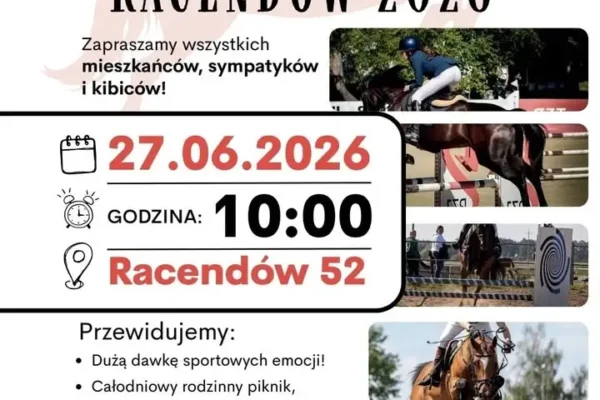 Zawody Towarzyskie w Skokach Przez Przeszkody w Racendowie – 27 czerwca 2026