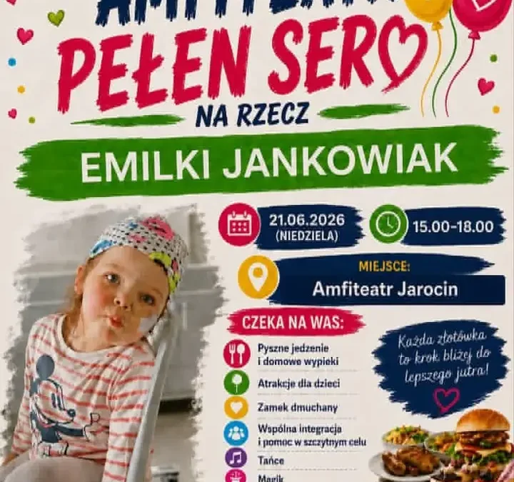 Festyn charytatywny dla Emilki – przyjdź i pomóż walczyć z chorobą