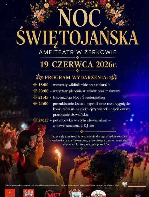 Noc Świętojańska w Żerkowie – warsztaty, wianki i poszukiwanie kwiatu paproci