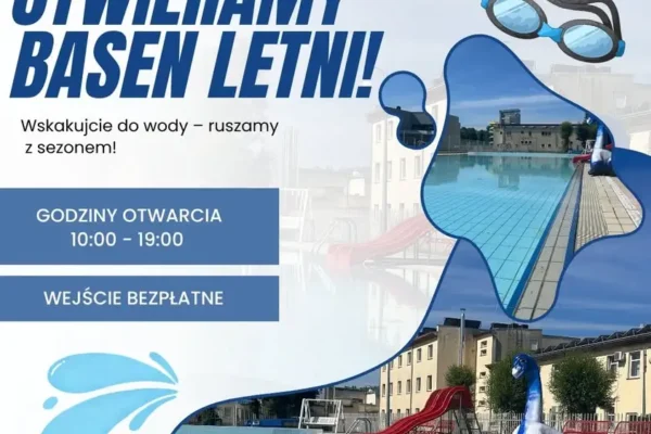 Basen letni w Jarocinie otwiera się jutro – idealna ochłoda na gorący weekend