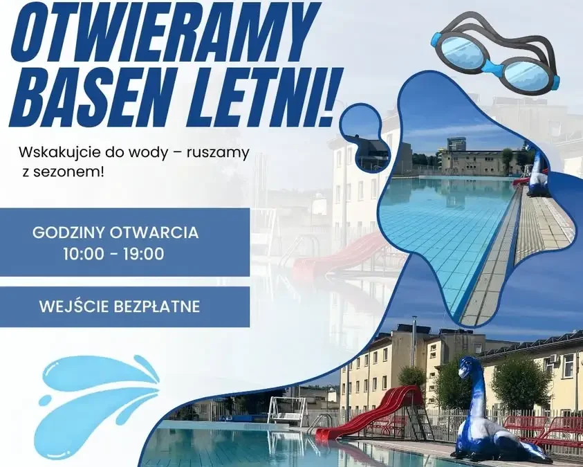 Basen letni w Jarocinie otwiera się jutro – idealna ochłoda na gorący weekend