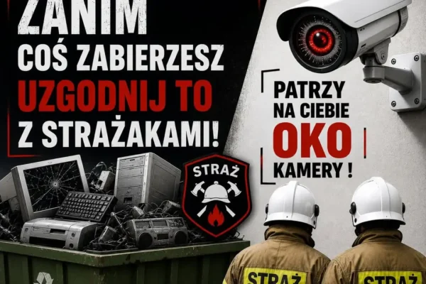 OSP Witaszyce apeluje: nie zabierajcie elektrośmieci przeznaczonych na cele statutowe