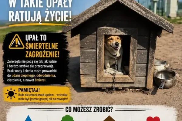 Upały zagrażają zwierzętom – jak pomóc? Praktyczne porady