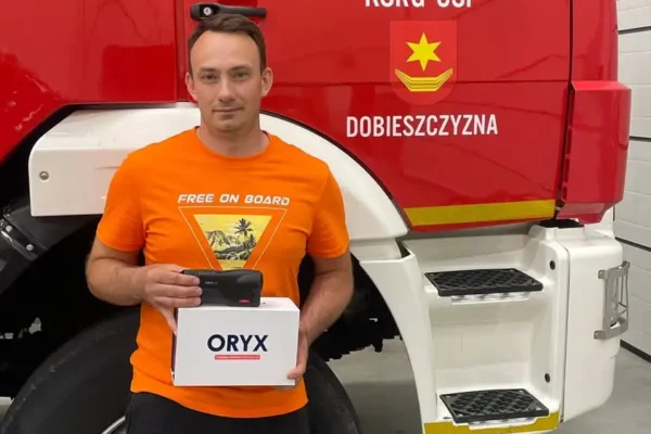 OSP Dobieszczyzna z nową kamerą termowizyjną od Powiatu Jarocińskiego