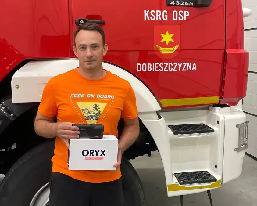 OSP Dobieszczyzna z nową kamerą termowizyjną od Powiatu Jarocińskiego