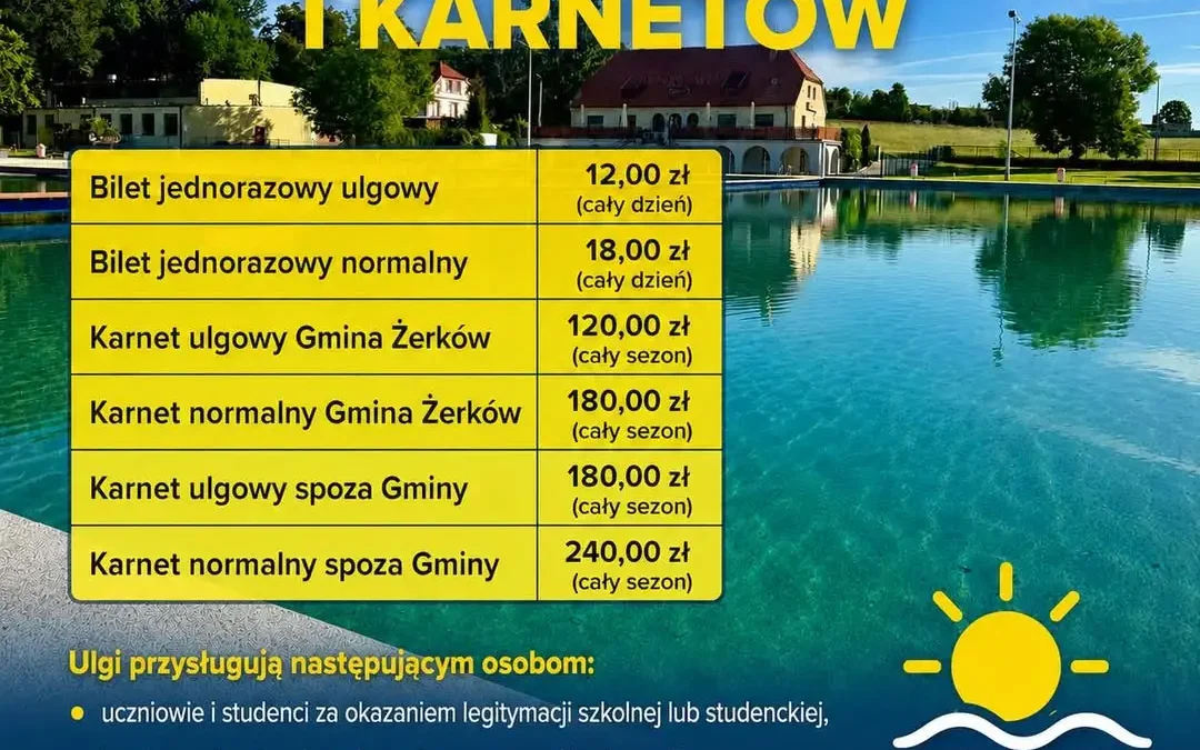 Baseny w Żerkowie otwarte od 26 czerwca – start sezonu kąpielowego