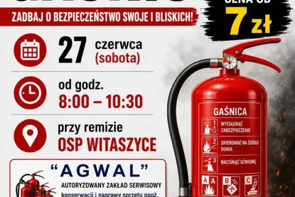Sobota w remizie OSP: przegląd i legalizacja gaśnic