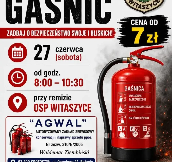 Sobota w remizie OSP: przegląd i legalizacja gaśnic