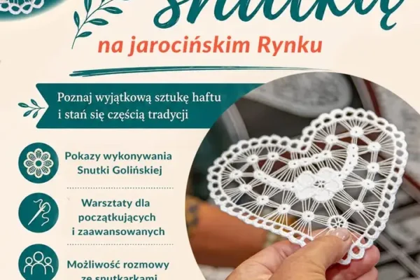 Lato ze Snutką na jarocińskim Rynku – warsztaty haftu w każdy poniedziałek