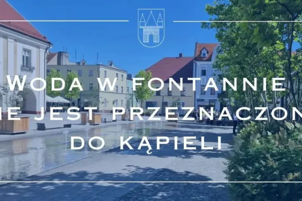 Zaproszenie do korzystania z fontanny w Jarocinie – przypomnienie o zasadach bezpieczeństwa