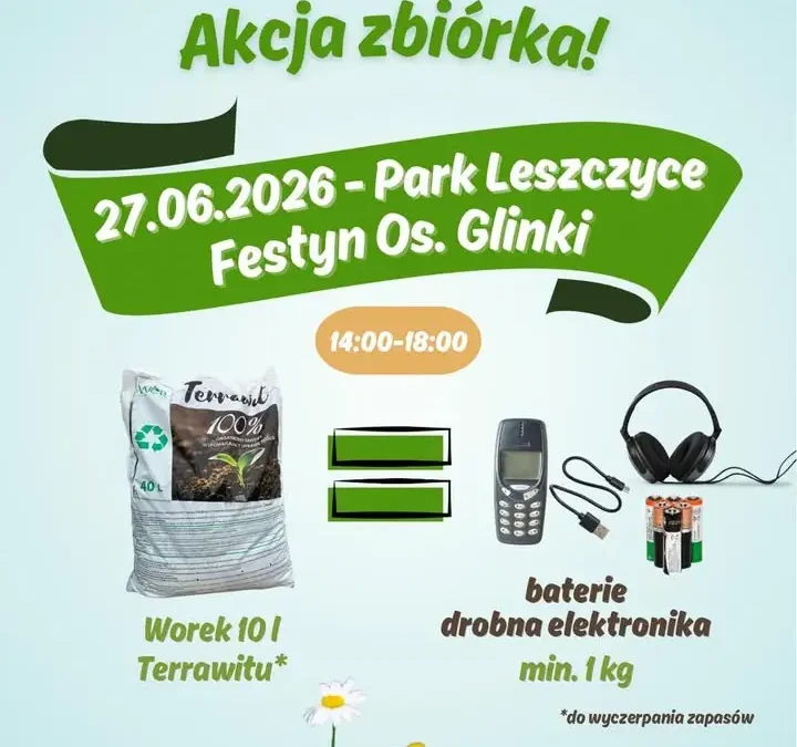 Zbiórka elektroodpadów podczas festynu w Parku Leszczyce w Jarocinie