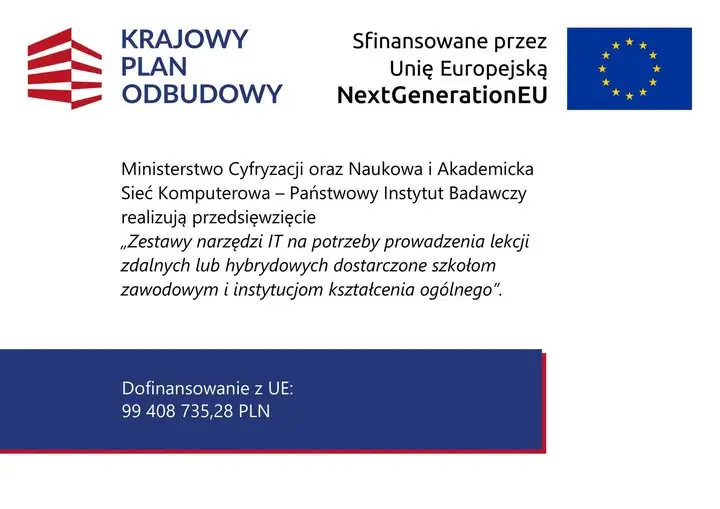 Nowoczesny sprzęt trafił do szkół Powiatu Jarocińskiego z KPO