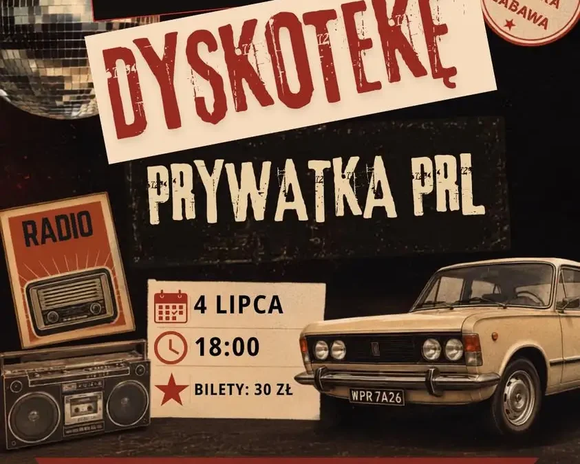 Dyskoteka jak za dawnych lat już dziś w Jarocinie! Bilety dostępne przy wejściu