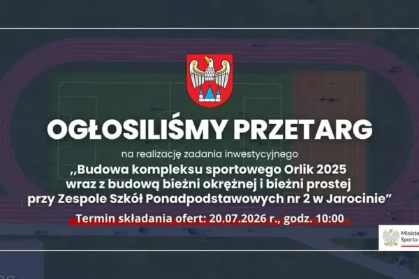 Powiat Jarociński ogłasza przetarg na budowę kompleksu sportowego Orlik 2025