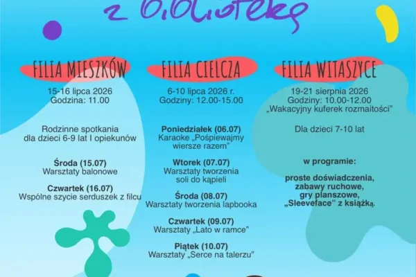 Wakacyjne zajęcia w bibliotekach gminy Jarocin – kreatywnie i bez nudy
