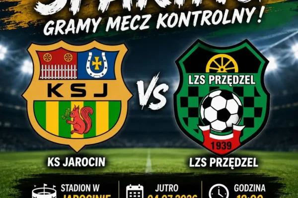 Sparing KS Jarocin z LZS Przędzel już jutro na stadionie w Jarocinie