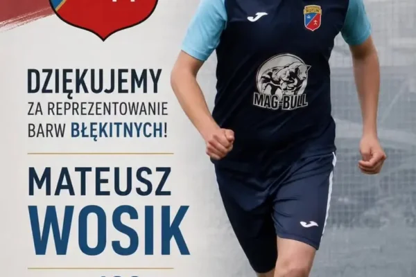 Mateusz Wosik żegna się z Błękitnymi Sparta Kotlin po 102 meczach i 18 golach