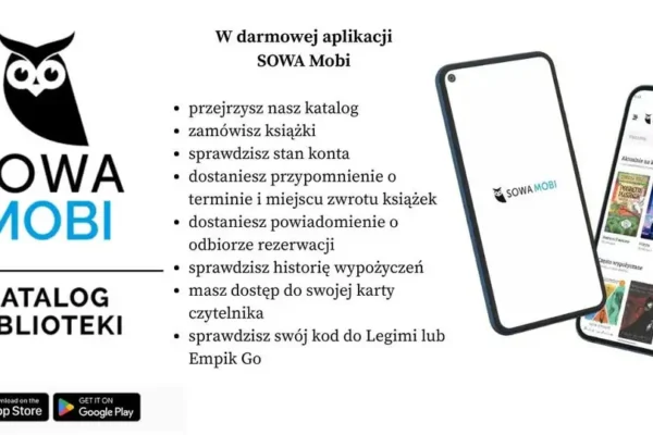 Sprawdź konto biblioteczne w telefonie za darmo dzięki SOWA Mobi