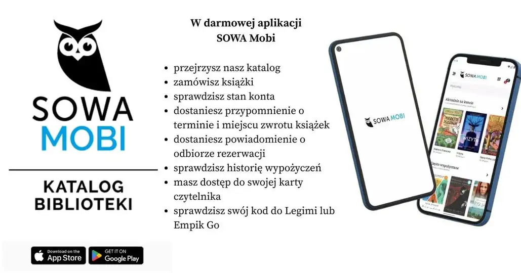 Sprawdź konto biblioteczne w telefonie za darmo dzięki SOWA Mobi