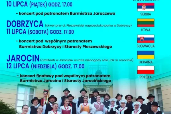 Finał XXVII Międzynarodowych Spotkań Folklorystycznych w Jarocinie – zaproszenie na koncert