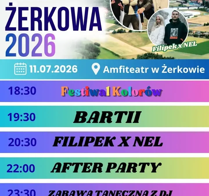 Dni Żerkowa 2026: trzy dni muzyki i atrakcji już w ten weekend