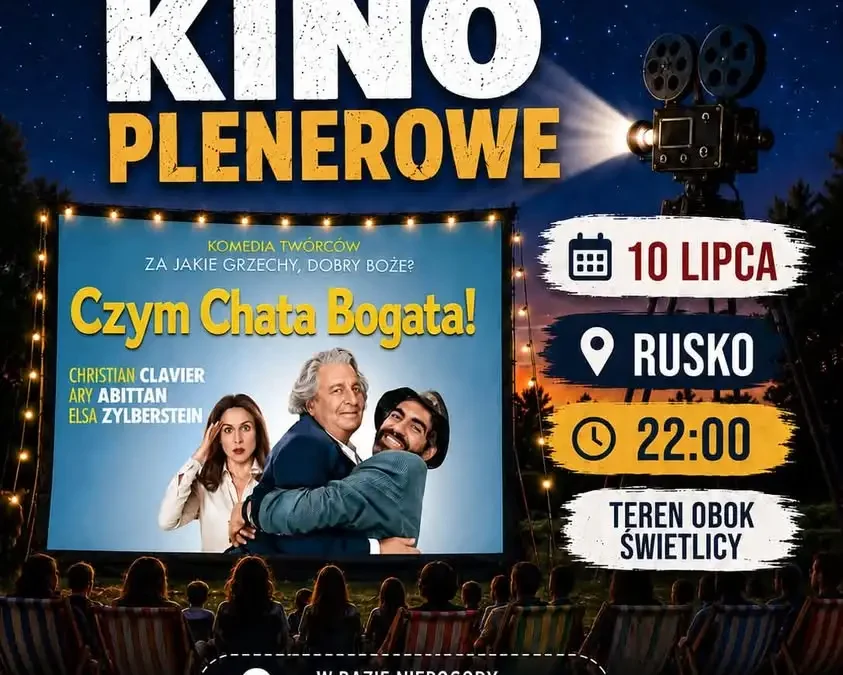 Kino plenerowe w gminie Jaraczewo: seanse 10 i 11 lipca