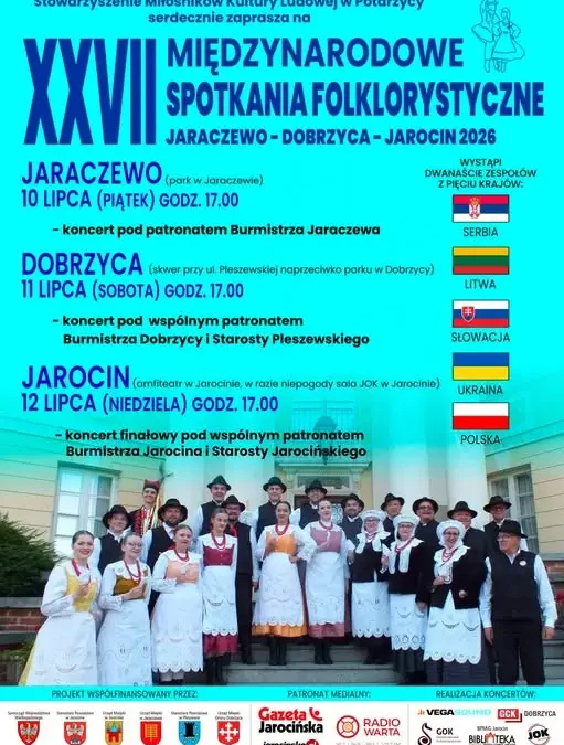 Weekend w Gminie Jarocin: Międzynarodowe Spotkania Folklorystyczne 2026