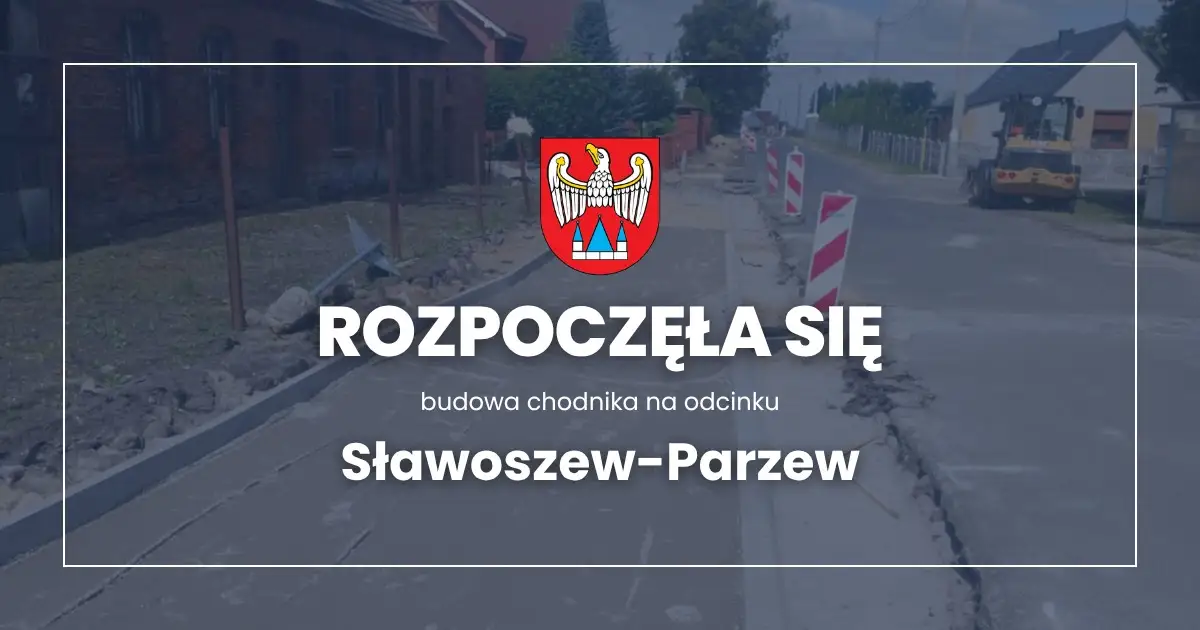 Nowy chodnik w gminie Kotlin poprawi bezpieczeństwo pieszych
