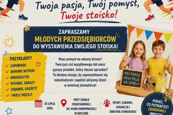 III Kotlińska Spartakiada już 25 lipca 2026 – sport i kreatywność dla całych rodzin
