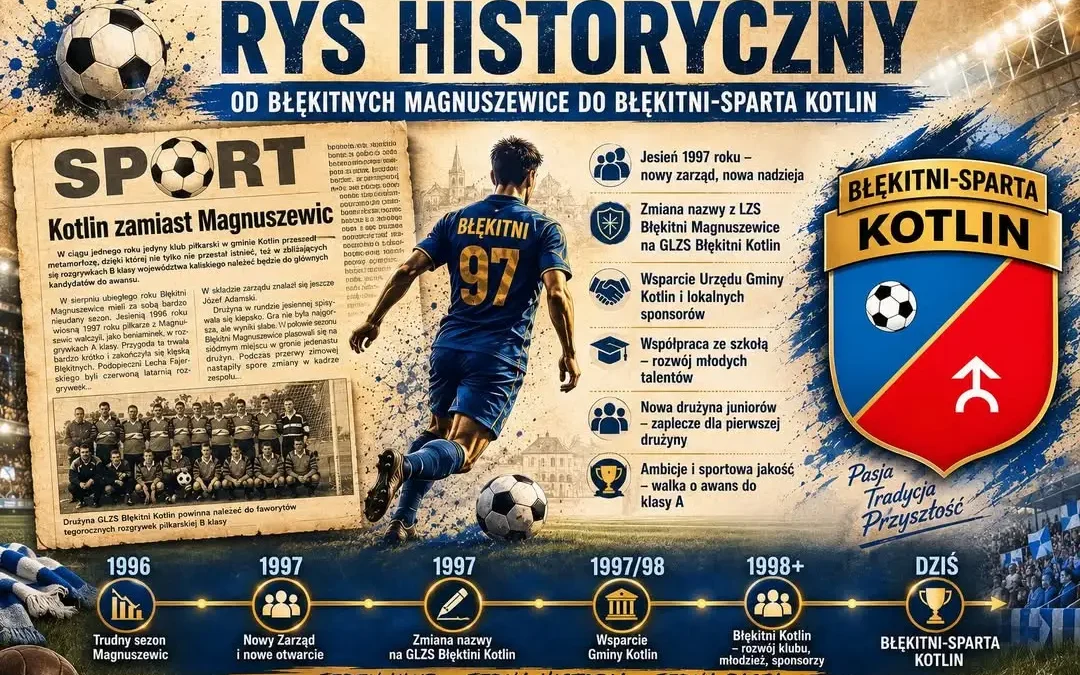 Historia Błękitnych Kotlin: Jak w 1997 roku uratowano klub piłkarski w gminie