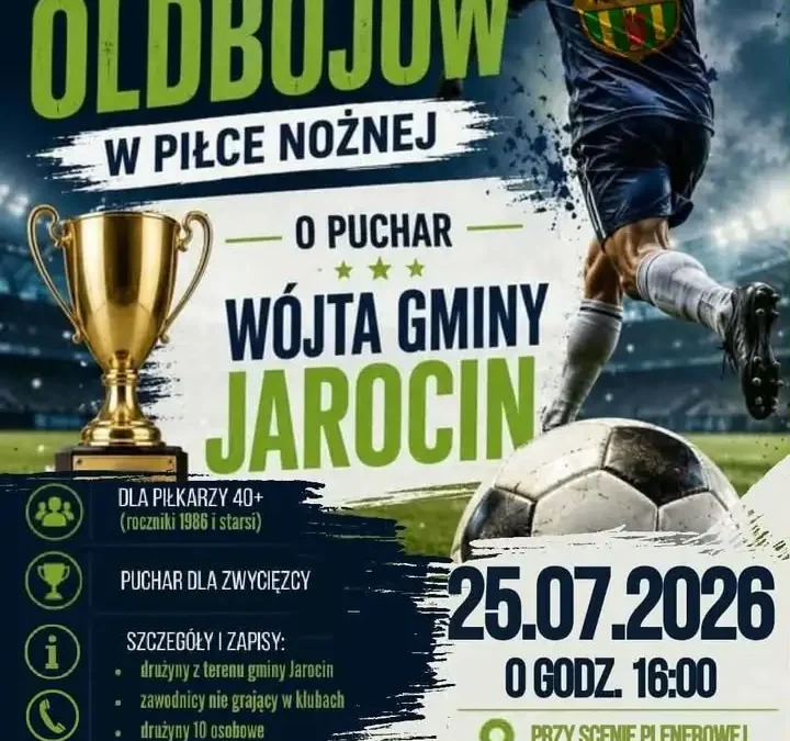 Turniej piłkarski 40+ w Jarocinie – zapisy trwają