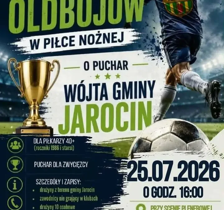 Turniej piłkarski o puchar wójta gminy Jarocin już 25 lipca