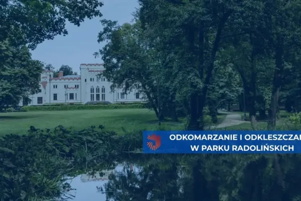 Odkomarzanie i odkleszczanie w Parku Radolińskich w Jarocinie