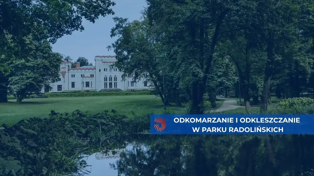 Odkomarzanie i odkleszczanie w Parku Radolińskich w Jarocinie