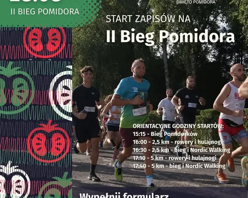 Ruszyły zapisy na II Bieg Pomidora w Kotlinie. Wydarzenie 28 sierpnia