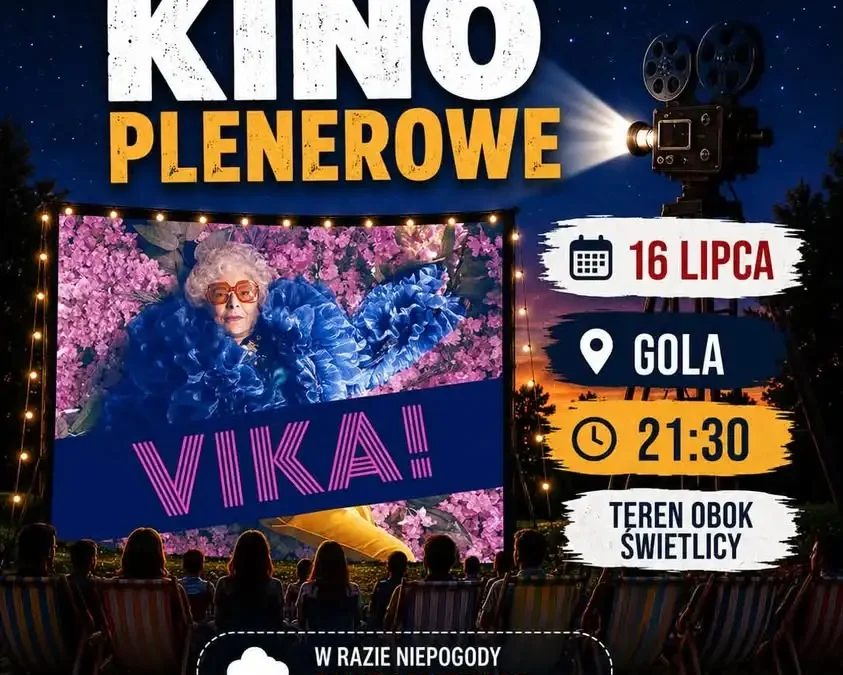 Kino plenerowe w Gminie Jaraczewo – cztery seanse pod gwiazdami
