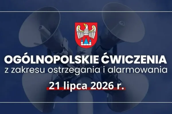 Ogólnopolskie ćwiczenia alarmowe w Powiecie Jarocińskim – 21 lipca 2026
