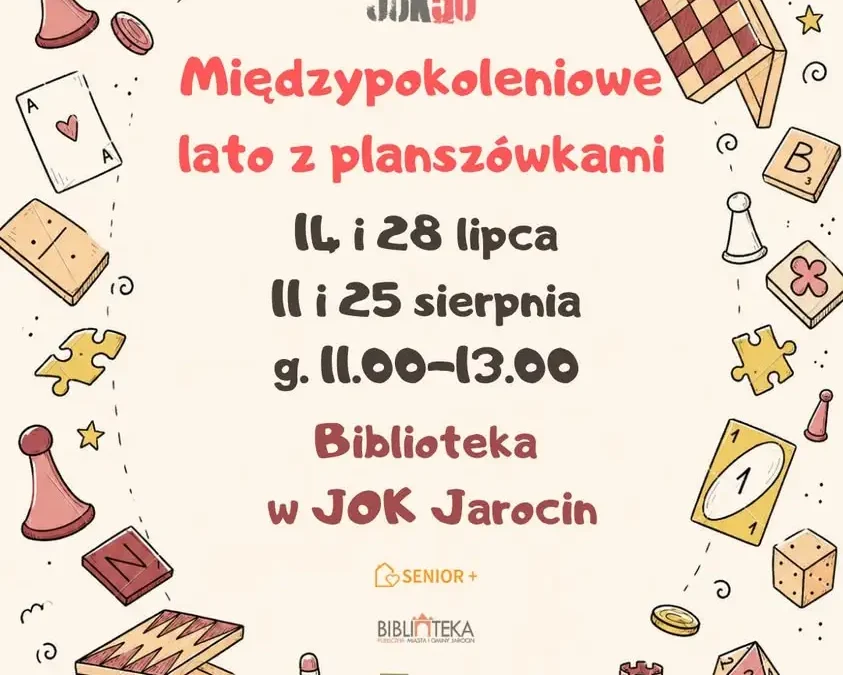 Spotkania z planszówkami w Jarocinie – najbliższe już 28 lipca