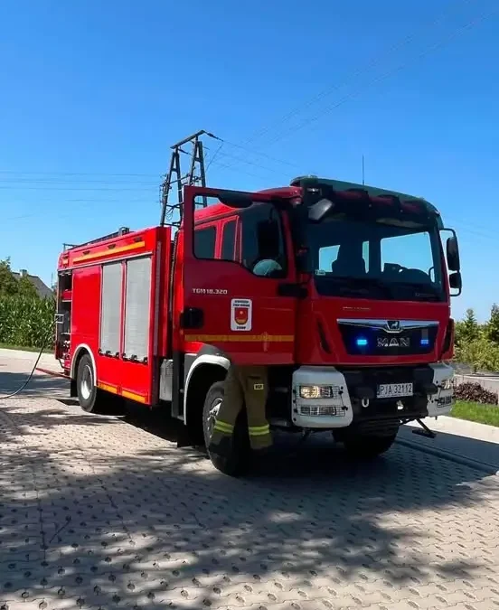 Pożar transformatora w Chrzanie – interwencja strażaków z Żerkowa i Chrzana