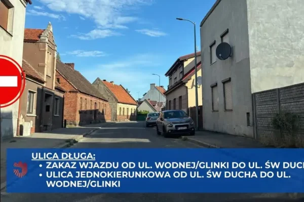 Ulica Długa w Jarocinie od dziś jednokierunkowa – zmiany dla bezpieczeństwa