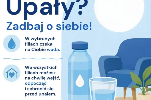 Upał w Jarocinie? Biblioteki zapraszają na wodę i cień