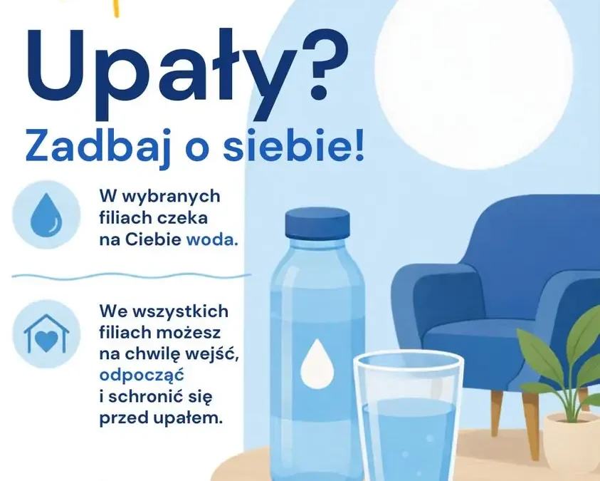 Upał w Jarocinie? Biblioteki zapraszają na wodę i cień