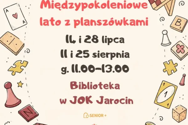 Ostatnie wakacyjne spotkanie z planszówkami w Jarocinie już jutro