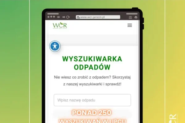 Rocznicowe podsumowanie wyszukiwarki odpadów w Jarocinie