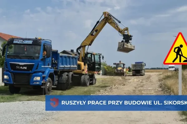 Ruszyła budowa ul. Sikorskiego – nowa droga i ekologiczne zagospodarowanie wód opadowych