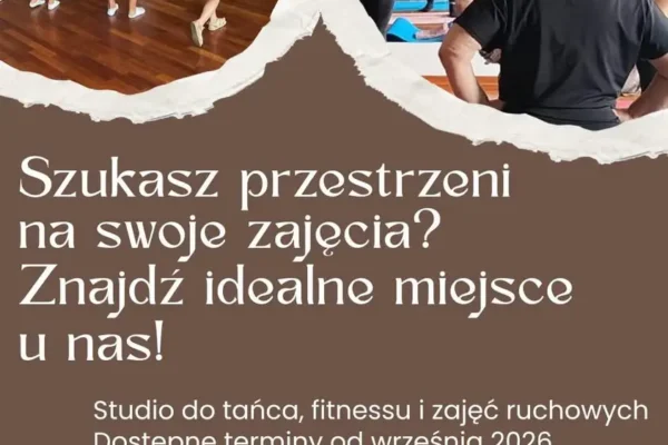 Wynajem sali tanecznej w Jarocinie – wolne terminy od września 2026