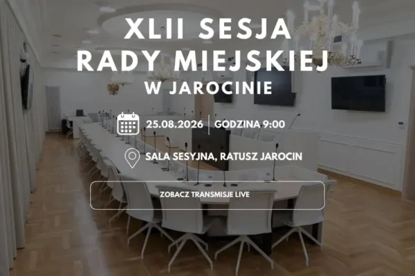XLII sesja Rady Miejskiej w Jarocinie 25 sierpnia – transmisja online