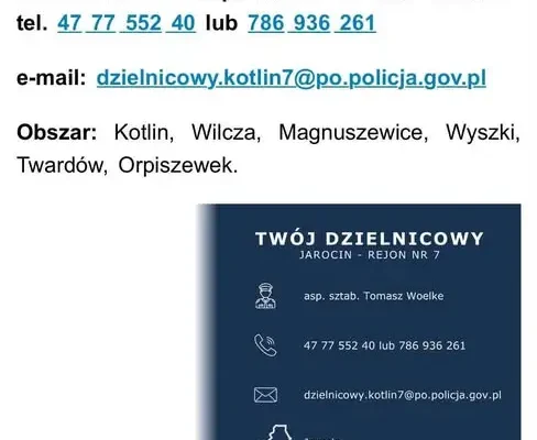 Dane kontaktowe dzielnicowych w gminie – gdzie szukać pomocy?