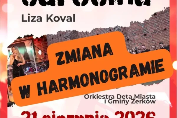 Zmiana w programie Letnich Brzmień Jarocina: koncert Lizy Koval w Kamienicy Kultury, Orkiestra Dęta przełożona