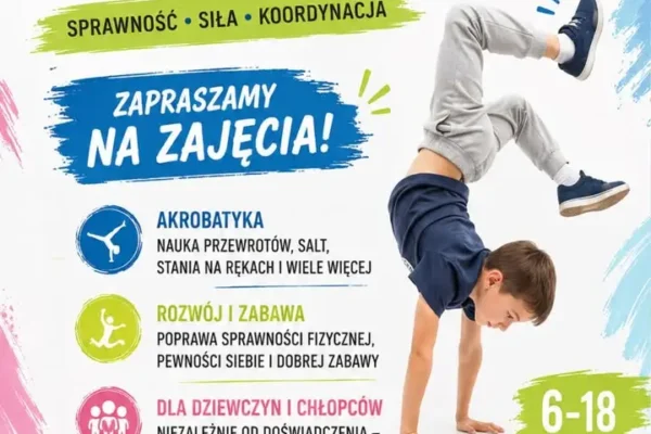 Zapisy na zajęcia Akroninja w Jarocinie – rozwijaj sprawność i akrobatykę